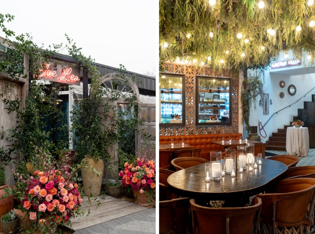 Dallas rehearsal dinner, planned by Julian Leaver Events