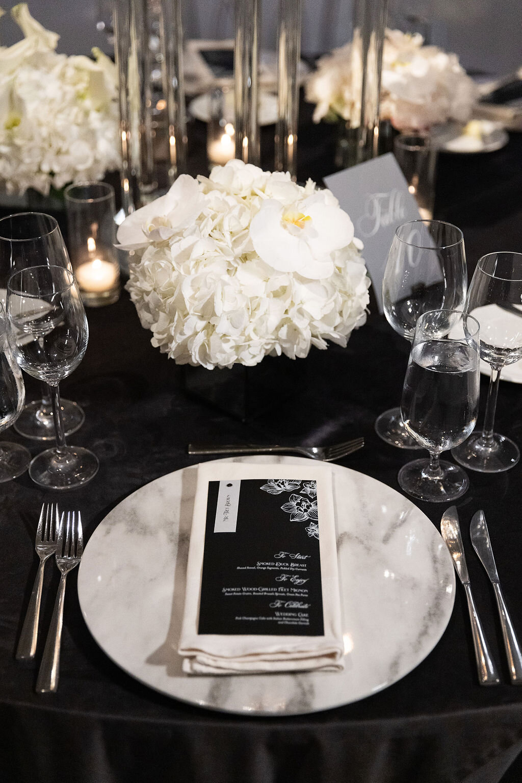 Tabletop Inspiration - Black, White, Grey Color Palette